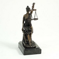 Seated Lady Justice Sculpture